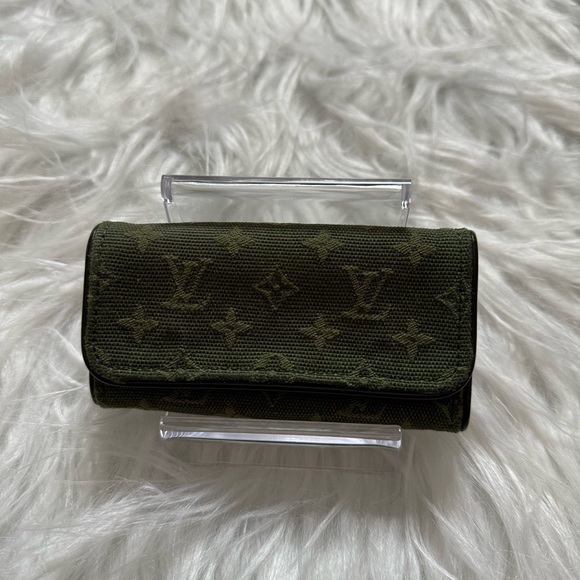 Louis Vuitton Green Monogram Canvas Keyholder Vintage EUC - Picture 3 of 16